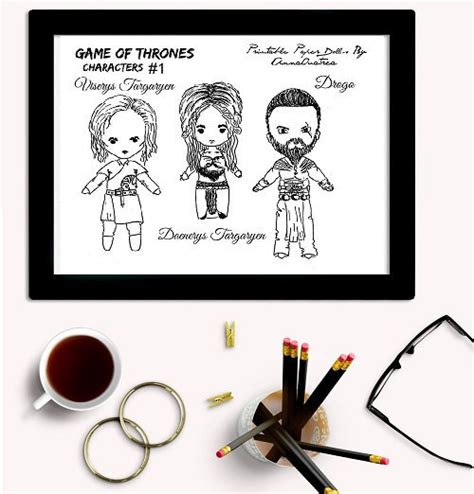 Printable Game Of Thrones Stick Figures