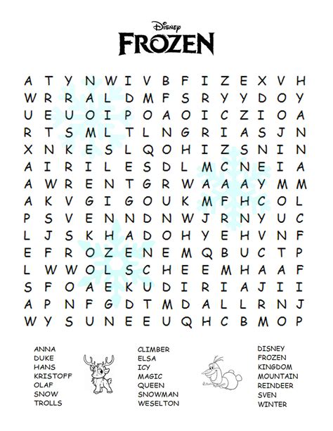 Printable Games 6 Year Old