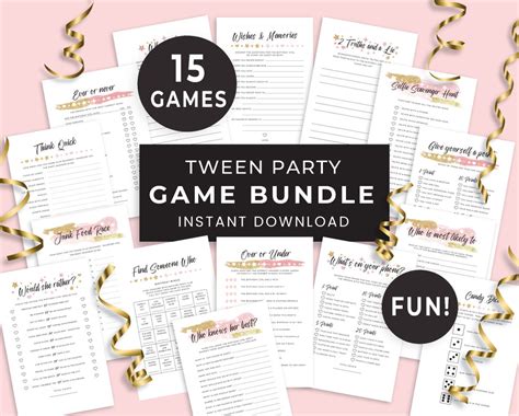 Printable Games For Tweens