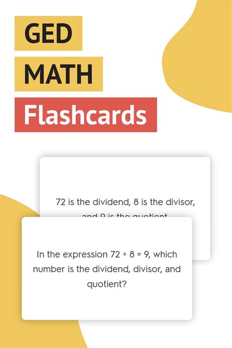 Printable Ged Math Flash Cards