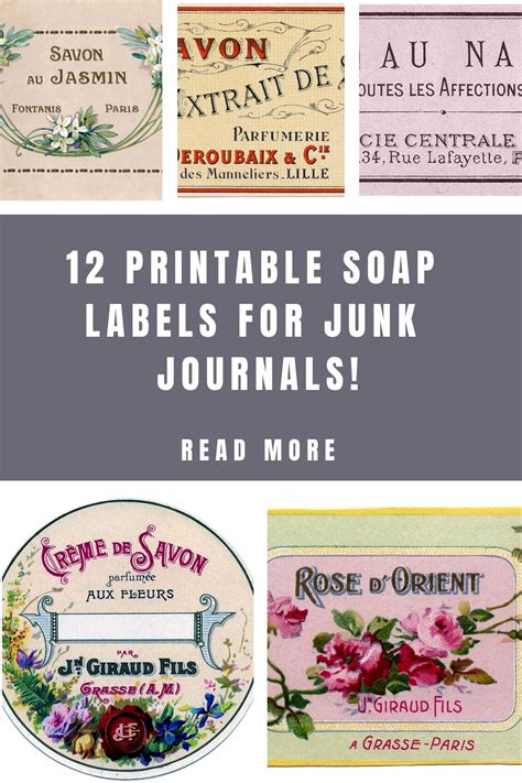 Printable Gemstone Soap Labels