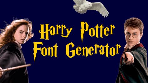 Printable Generator Harry Potter Font