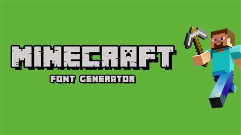 Printable Generator Minecraft Font