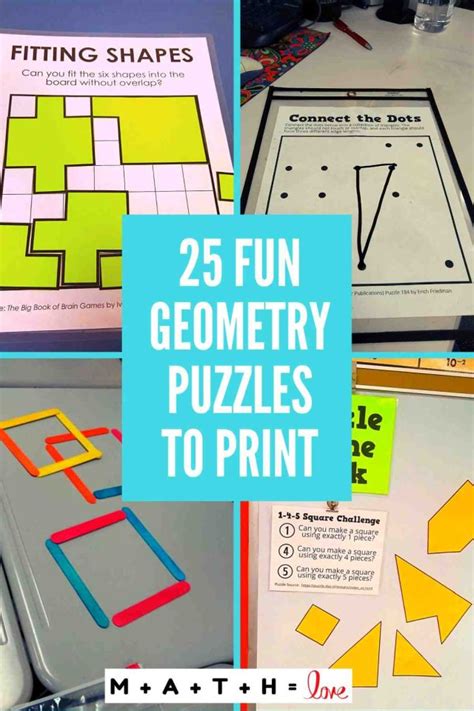 Printable Geometry Puzzles High School