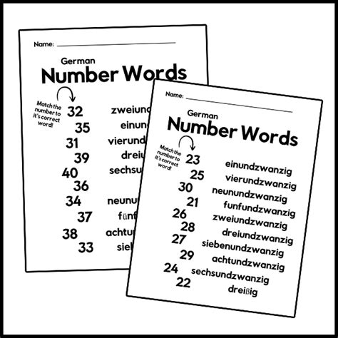 Printable German Math Story Problems