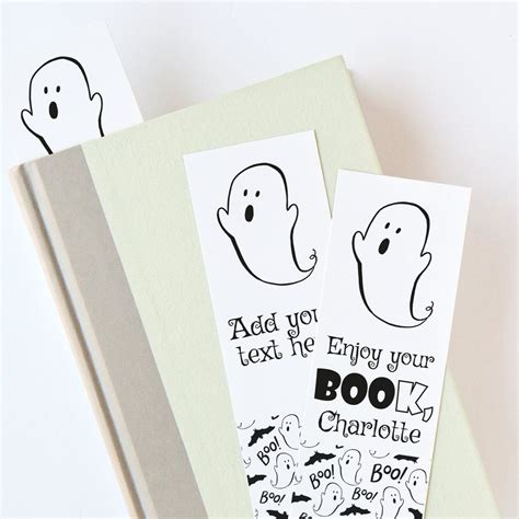 Printable Ghost Book Mark