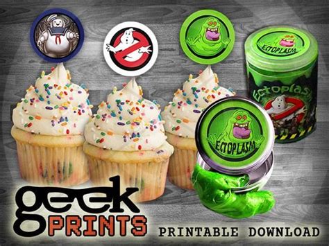 Printable Ghostbusters Slime Labels