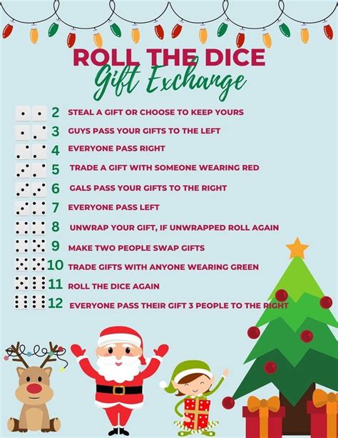 Printable Gift Exchange Rules