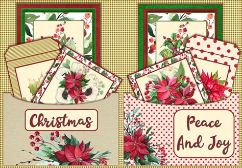 Printable Gift Pockets, Christmas