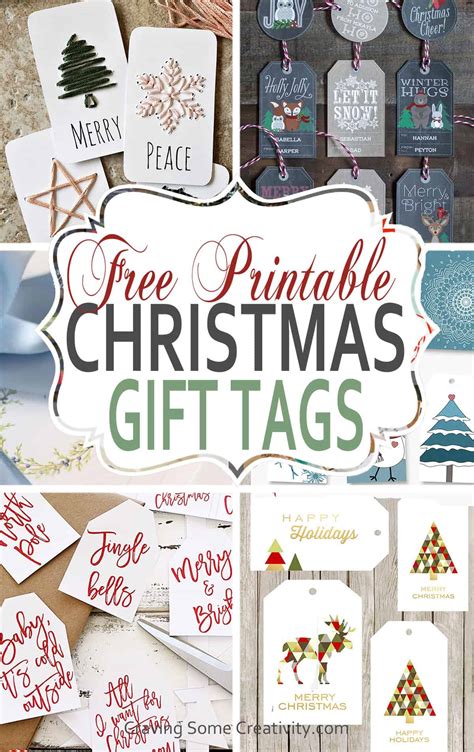Printable Gift Tags Free Rustic