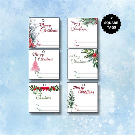 Printable Gift Tags Square