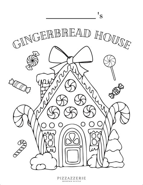 Printable Gingerbread Man House