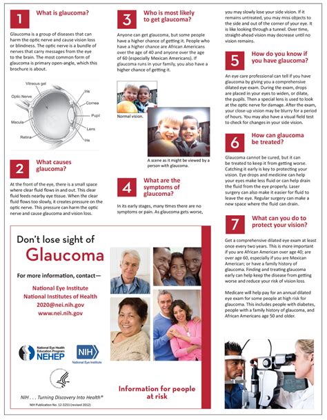 Printable Glaucoma Awareness Worksheet