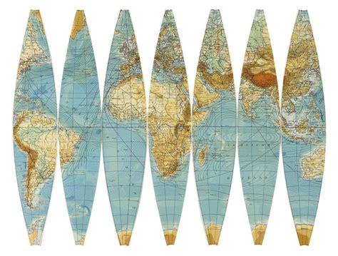 Printable Globe Wrap Around World Map