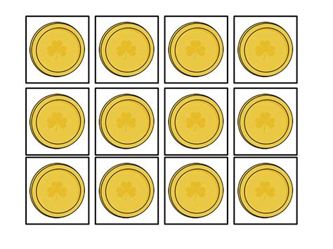 Printable Gold Coin Template