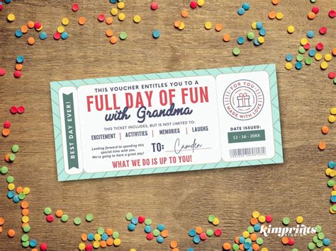 Printable Good Day Tickets