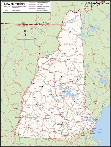 Printable Goole Map Of Nh