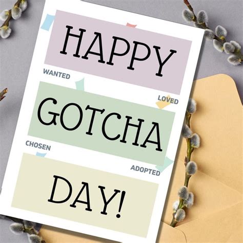 Printable Gotcha Day Cards