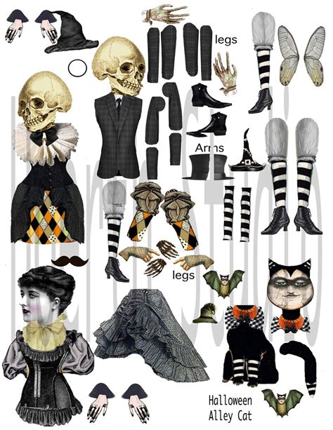 Printable Gothic Paper Dolls