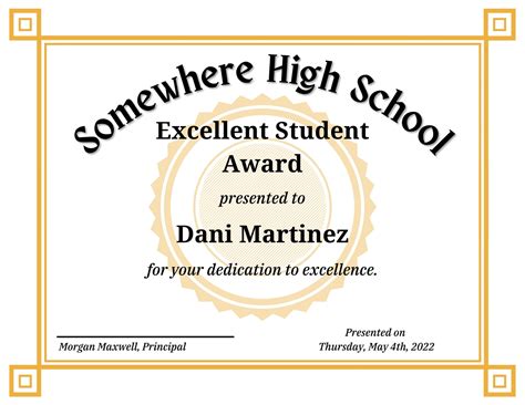 Printable Grade School Certificates