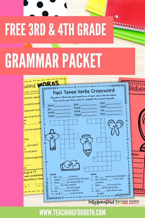 Printable Grammar Packer 4Th Grade