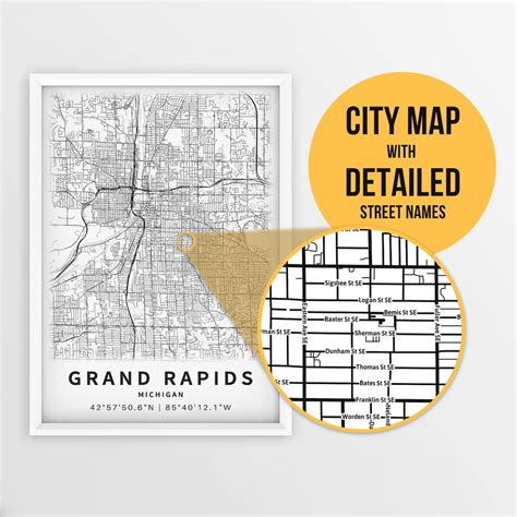 Printable Grand Rapids Mi Map