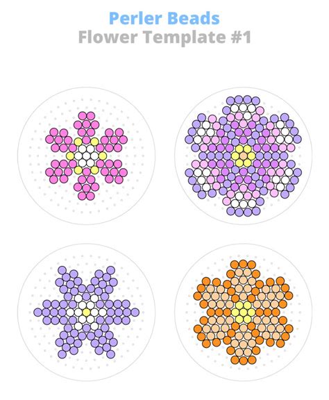 Printable Graph Graph Perler Flower