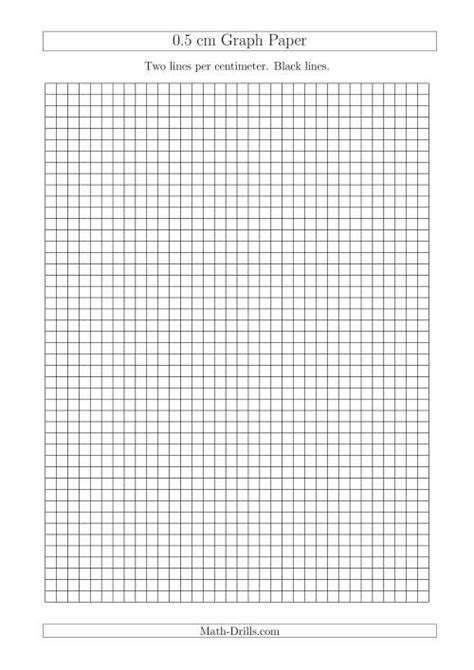 Printable Graph Paper .5 Cm
