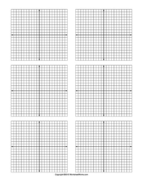 Printable Graph Paper 2 Graphs One Page