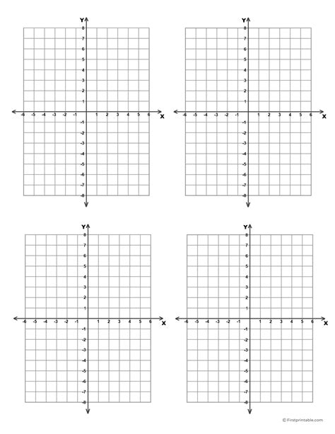 Printable Graph Paper Four Per Page