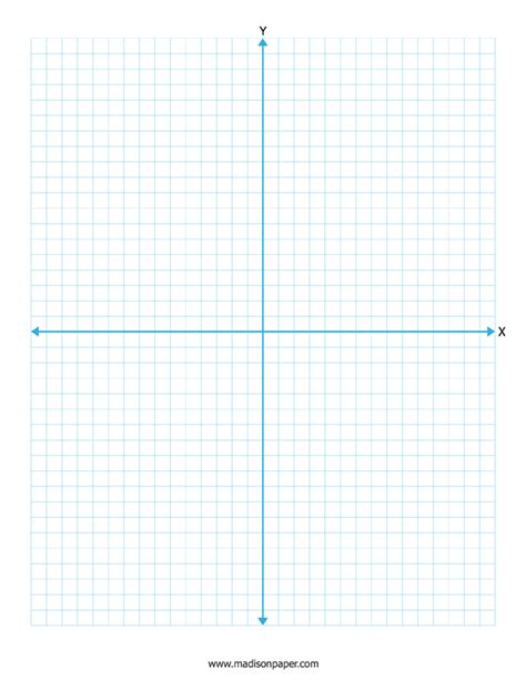 Printable Graph Paper With Axes 12X16