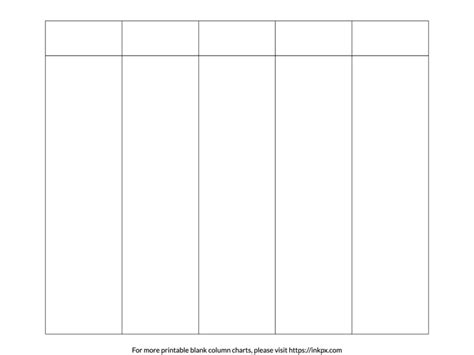 Printable Graph With 5 Colums