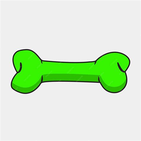 Printable Green Dog Bone