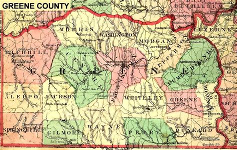Printable Greene County Pa Map