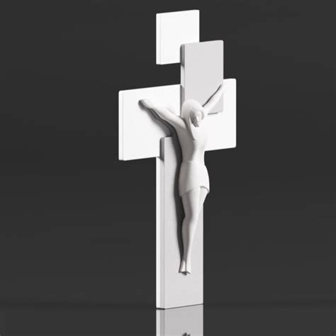 Printable Grey Scale Crucifix