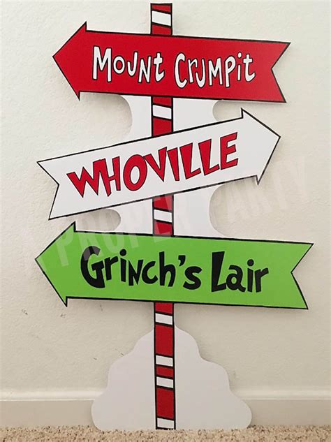 Printable Grinch Signs