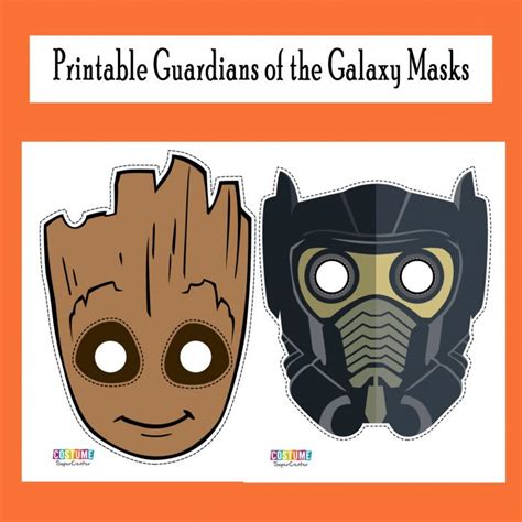 Printable Groot Mask Template