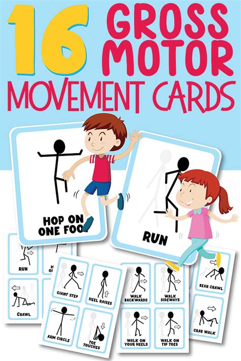 Printable Gross Motor Activity Cards