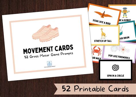 Printable Gross Motor Cards