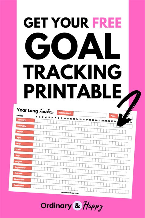 Printable Guide Template For Goal Traking