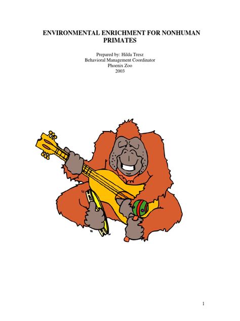 Printable Guidelines For Primate Enrichment