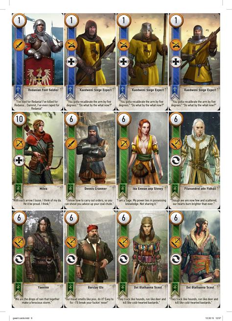 Printable Gwent Cards Reddit