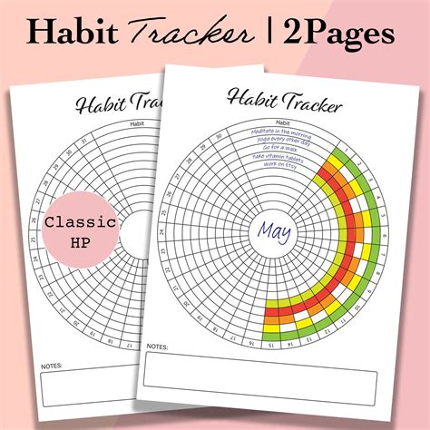 Printable Habit Tracker Happy Planner