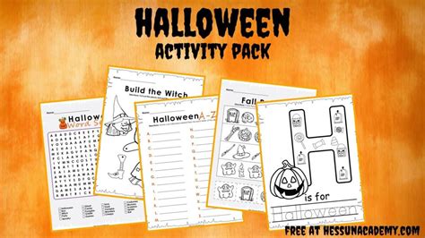 Printable Halloween Activity Packets