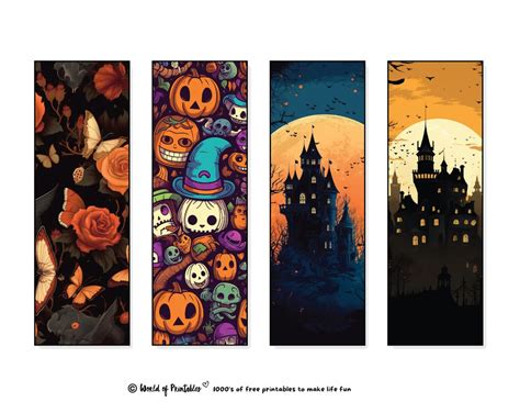 Printable Halloween Book Marks