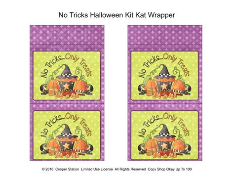 Printable Halloween Kit Kat