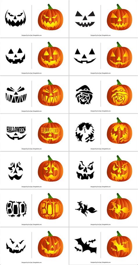 Printable Halloween Pumpkin Designs