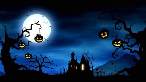 Printable Halloween Scene Animated
