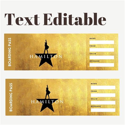 Printable Hamilton Tickets Image