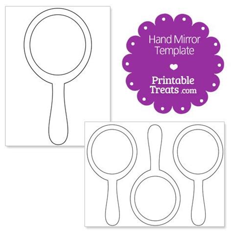 Printable Handheld Mirror Pattern